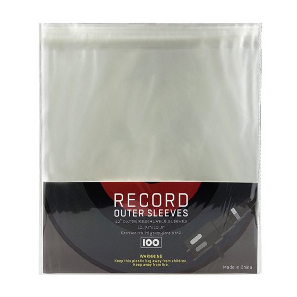 LP Record outer sleeves clear plastic (100 stuks)